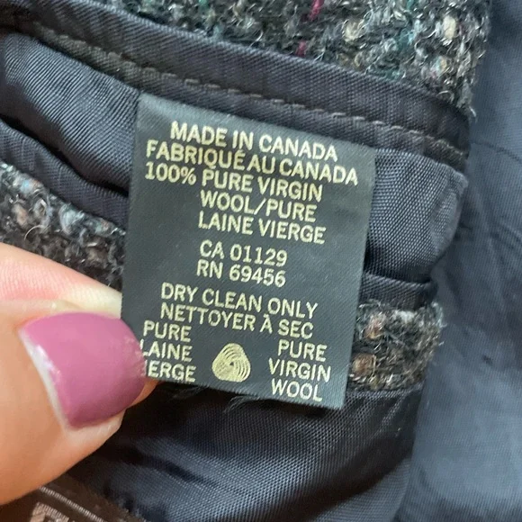 Givenchy Virgin Wool Multicolor Tweed Blazer | L - Picture 12 of 13